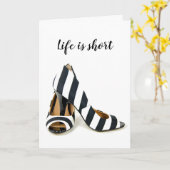 Zwarte en witte strippompen van afgelopen dag kaart (Gele Bloem)