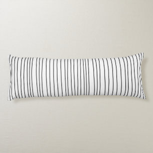 ZWARTE EN WITTE STRIPTE HANDMADE STRIPED LICHAAMSKUSSEN