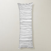ZWARTE EN WITTE STRIPTE HANDMADE STRIPED LICHAAMSKUSSEN (Achterkant (Verticaal))