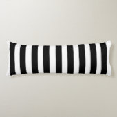 ZWARTE EN WITTE STRIPTE HANDMADE STRIPED LICHAAMSKUSSEN (Voorkant)