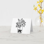 ZWARTE EN WITTE STROOMBUNNEN HOUDEN VAN KAART (Gele Bloem)