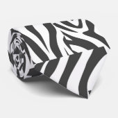 Zwarte en witte stropdas (Opgerold)