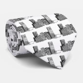 ZWARTE EN WITTE STROPDAS (Opgerold)