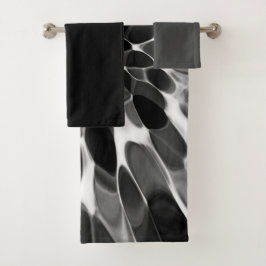 Zwarte en witte Stropdas-kleurstof Bad Handdoek