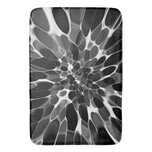 Zwarte en witte Stropdas-kleurstof Badmat (Voorkant Verticaal)