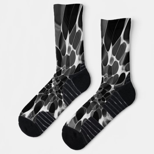 Zwarte en witte Stropdas-kleurstof Sokken (Links)