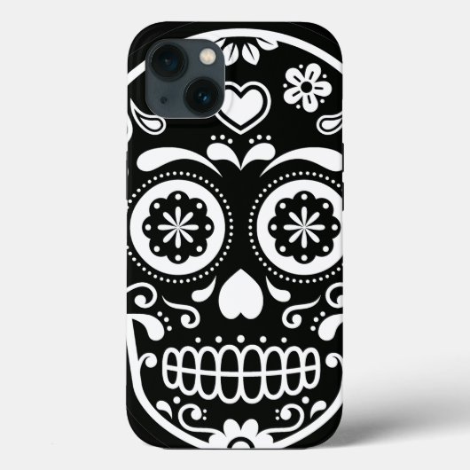 Zwarte en witte suiker Case-Mate iPhone case (Achterkant)
