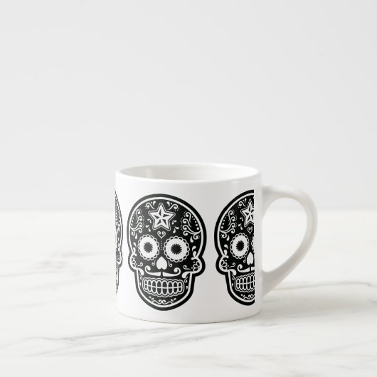 Zwarte en witte suiker espresso kop (Rechts)