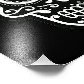 Zwarte en witte suiker foto afdruk (Hoek)