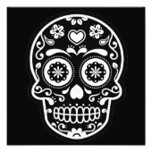 Zwarte en witte suiker foto afdruk (Voorkant)