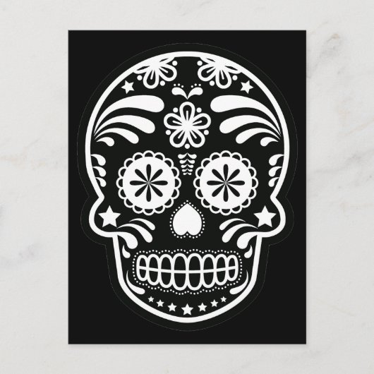 Zwarte en witte suiker Langwerpige Briefkaart (Voorkant)