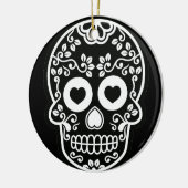 Zwarte en witte suiker Rond Ornament (Links)