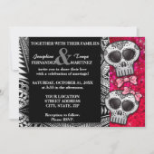 Zwarte en witte suiker Sull Weddenschap Glitter Kaart (Voorkant)