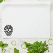 Zwarte en witte suiker theedoek (Gevouwen)