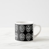Zwarte en witte suikerschedel espresso kop (Rechts)