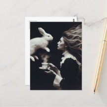 Zwarte en witte surrealistische magische thee met