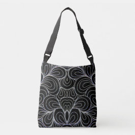 ZWARTE EN WITTE SWIRLS KROSS BODY BAG CROSSBODY TAS
