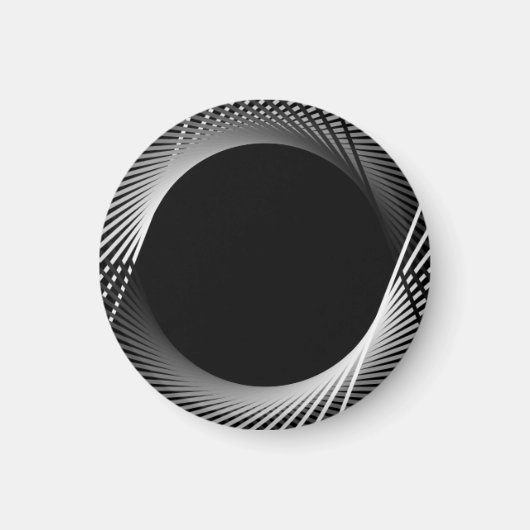 Zwarte en witte tangens. magneet (Voorkant)