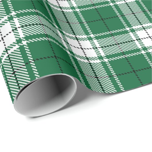  zwarte en witte tartaankleurige tartaankleurige v cadeaupapier (Rol Hoek)