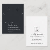 ZWARTE EN WITTE TEACHERKAART VOOR KETTING PLAATSKAARTJE (Voorkant / Achterkant)