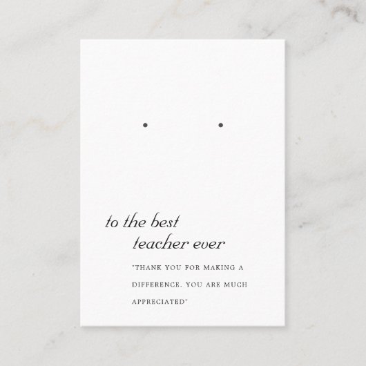 ZWARTE EN WITTE TEACHERKAART VOOR VERSCHIJNSELEN M PLAATSKAARTJE (Voorkant)