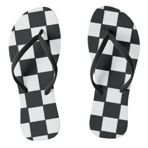 Zwarte en witte Teenslippers