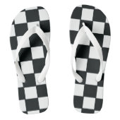 Zwarte en witte Teenslippers (Voetbed)