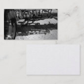 Zwarte en witte tenor saxophone visitekaartje (Voorkant / Achterkant)