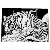 ZWARTE EN WITTE TIGER ZWARTE LABEL GROOT CADEAUZAKJE (Achterkant)