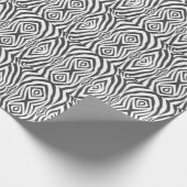 Zwarte en witte tijger cadeaupapier (Hoek)