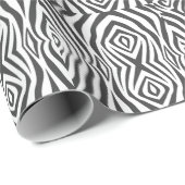 Zwarte en witte tijger cadeaupapier (Rol Hoek)