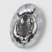 Zwarte en witte tijger grote klok (Hoek)