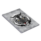 Zwarte en witte tijger notitieboek (Rechterzijde)