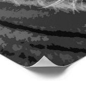 Zwarte en witte tijger poster (Hoek)