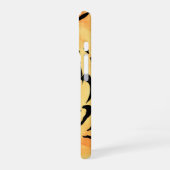 Zwarte en Witte Tijger Silhouet iPhone 16 Hoesje (Linkerkant)