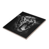 Zwarte en witte tijger tegeltje (Zijkant)