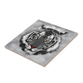 Zwarte en witte tijger tegeltje (Zijkant)