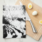 Zwarte en witte tijger theedoek (Quarter Fold)