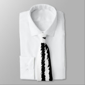 Zwarte en witte tijgerafdrukken. Tijger patroon. Stropdas (Gebonden)