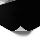 Zwarte en witte  toren in Parijs en Eiffeltoren Poster (Hoek)