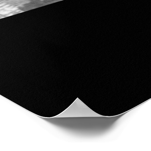 Zwarte en witte  toren in Parijs en Eiffeltoren Poster (Hoek)