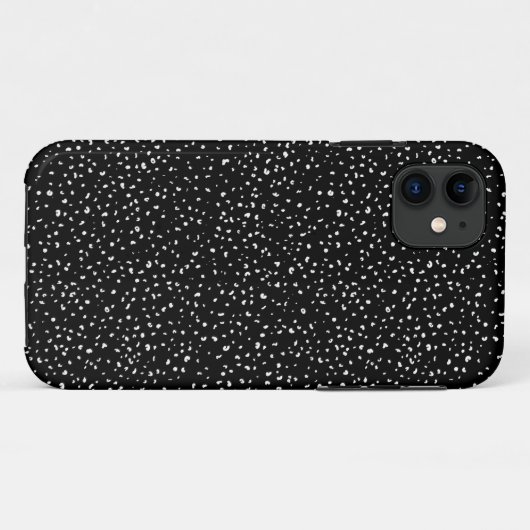 Zwarte en witte trendy dierlijke afdruk Case-Mate iPhone case (Achterkant (horizontaal))