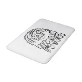 Zwarte en witte tribale adelaar badmat (Gekanteld)