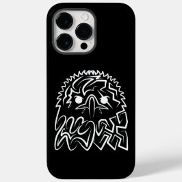 Zwarte en witte tribale adelaar Case-Mate iPhone 14 pro max hoesje