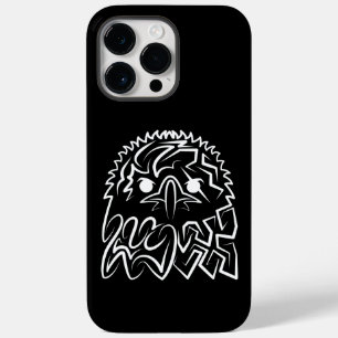 Zwarte en witte tribale adelaar Case-Mate iPhone 14 pro max hoesje