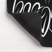 Zwarte en witte tribale adelaar muismat (Hoek)