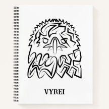 Zwarte en witte tribale adelaar