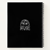 Zwarte en witte tribale adelaar notitieboek (Achterkant)