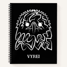 Zwarte en witte tribale adelaar