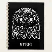 Zwarte en witte tribale adelaar planner (Voorkant)